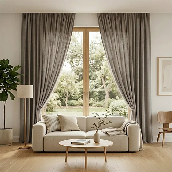 Waterproof Blackout Curtains – Linen Touch - Image 2