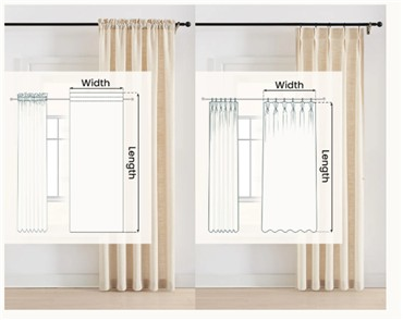 Curtain vertical seam example 2